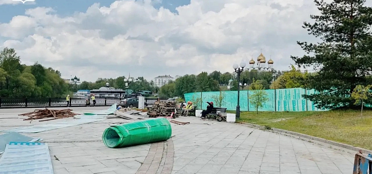 В Ярославле начали первый этап благоустройства Стрелки_316021