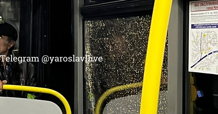 В Ярославле неизвестные обстреляли автобус_223097