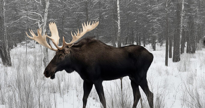 В Ярославской области задержали охотника, подстрелившего лосиху и лосёнка