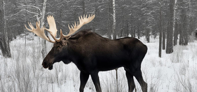 В Ярославской области задержали охотника, подстрелившего лосиху и лосёнка