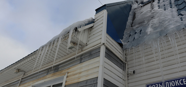 В Ярославской области на журналистку с крыши рухнула глыба снега и льда