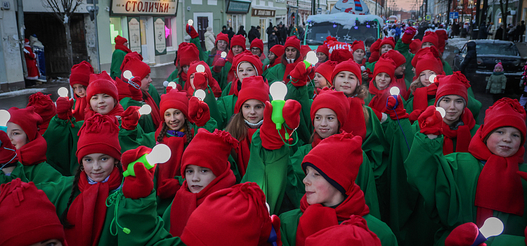 «НаШествие Дедов Морозов» в Рыбинске прошло в новом формате_289015