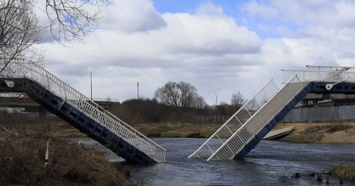 Ветер назвали официальной причиной обрушения моста в Борисоглебском