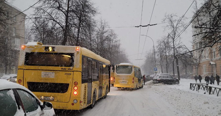 В Ярославле произошло сразу несколько ДТП с участием автобусов