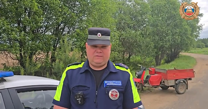 В Ярославской области мужчина убился, упав с мотороллера