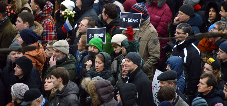 Ярославцы приняли участие в московском марше памяти Бориса Немцова_24630