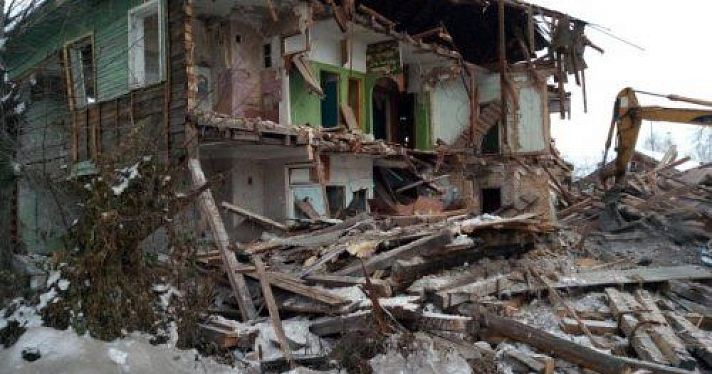 В Ярославле продолжается снос расселенных домов