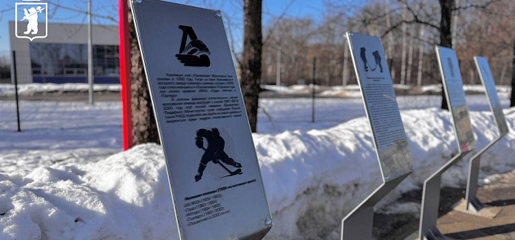 Аллею в Дзержинском районе дополнили историей ярославского хоккея_312985