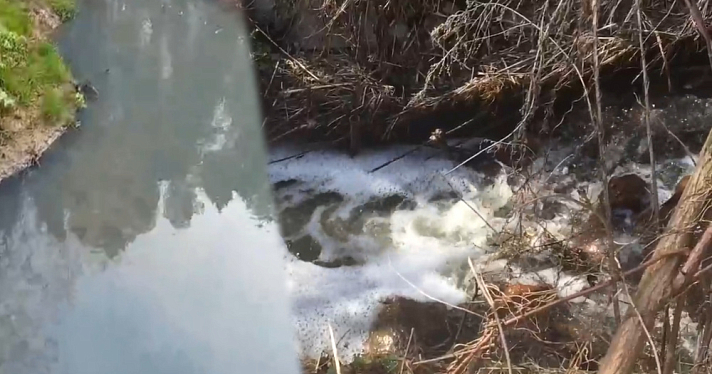 В Ярославле жители дачного поселка пожаловались на токсичный ручей, который не мерзнет даже зимой