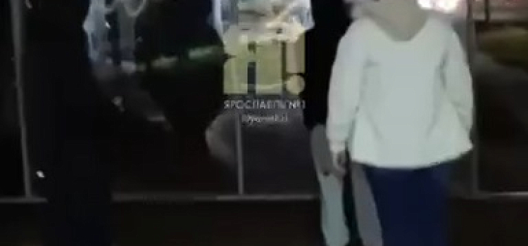 В Ярославле подростки нагло разрисовывали остановку на глазах очевидцев