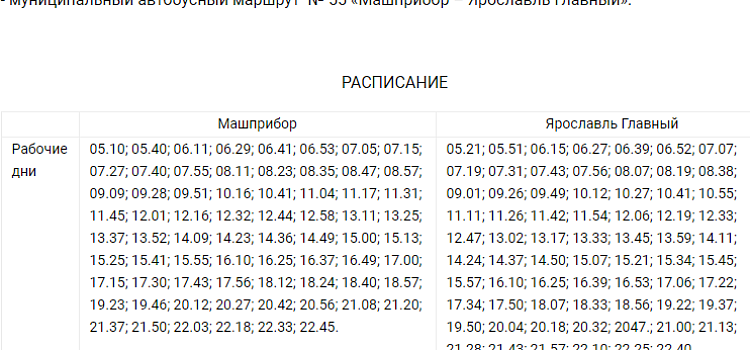 В Ярославле изменят расписание движения двух автобусов_165275