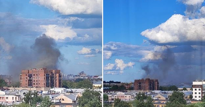 В Ярославле горел дом на проспекте Октября