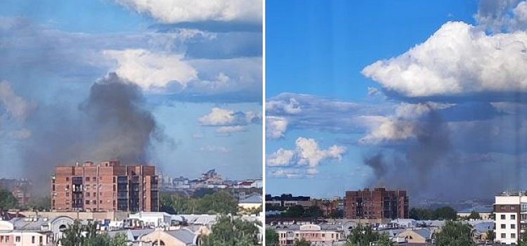 В Ярославле горел дом на проспекте Октября