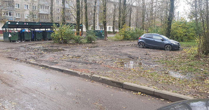 Жителей двора в Дзержинском районе массово оштрафовали за парковку на газоне_254422
