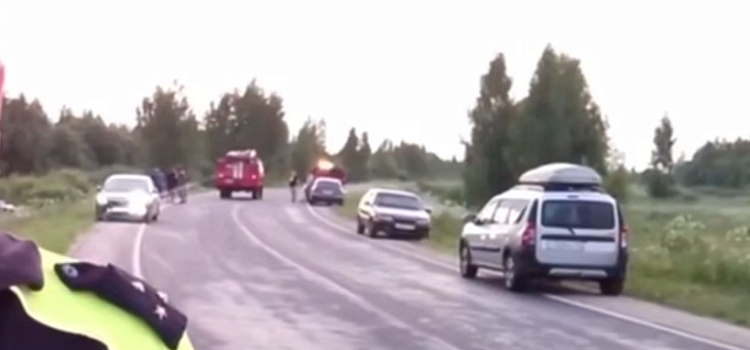 В Некрасовском округе пожилой водитель погиб при съезде в кювет