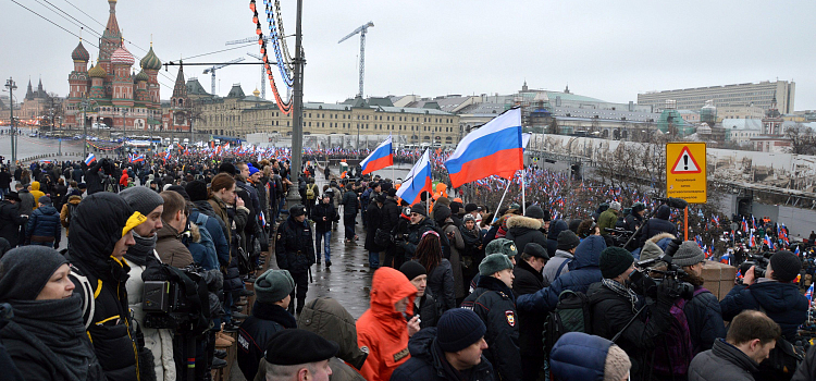 Ярославцы приняли участие в московском марше памяти Бориса Немцова_24623