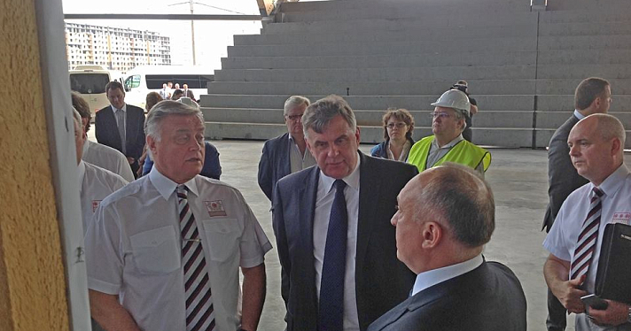 Губернатор проверил ход строительства нового спорткомплекса «Локомотива»