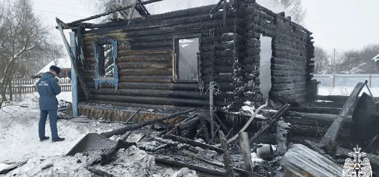 В Ярославской области пожар унёс жизнь пожилой женщины