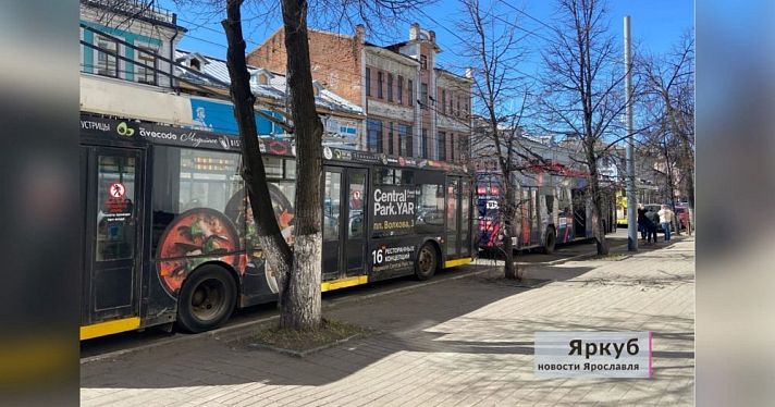 Обрыв проводов: в Ярославле встали все троллейбусы