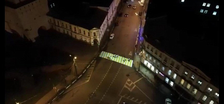 В Ярославле до конца года появятся еще шесть новых проекционных пешеходных переходов