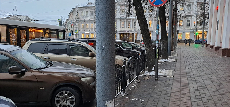 Столбы в клеточку: в Ярославле борются с рекламой на столбах и дорожных знаках, но этот метод плох_228624