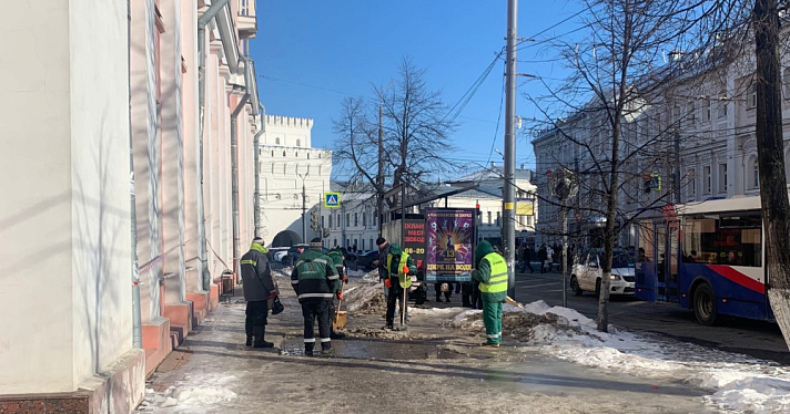 Предпринимателей Ярославля попросили усилить уборку территорий от снега и льда