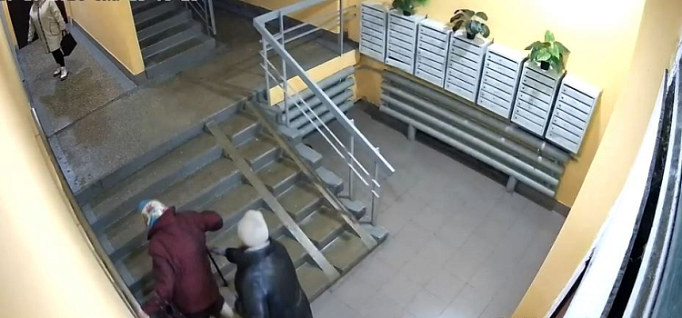 Чужая рука в кармане: в Сети появилось видео возможного ограбления бабушки в Ярославле