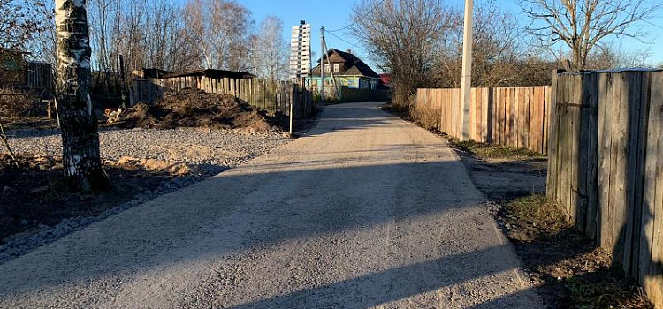 В Рыбинске закончили ремонт дороги к Усть-Шексне: фото