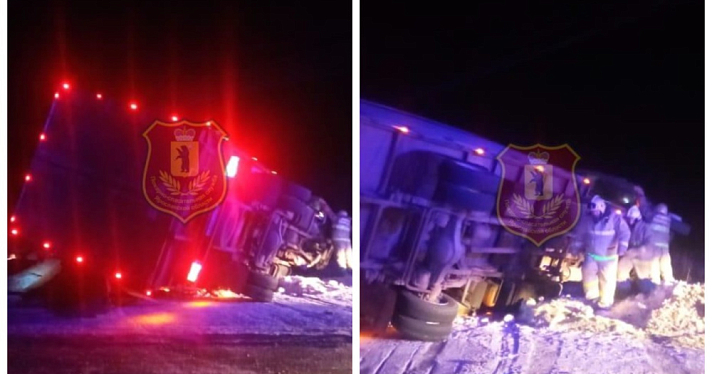 В Ярославской области в ДТП с грузовиком пострадали три человека