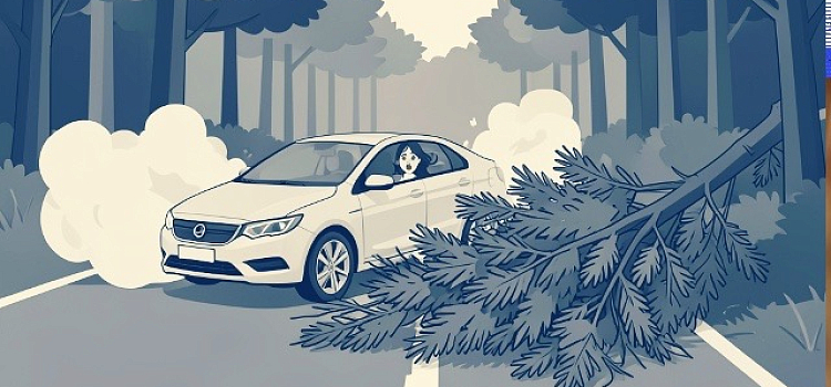 Упавшая ель на дороге обошлась ярославскому министерству в полмиллиона рублей