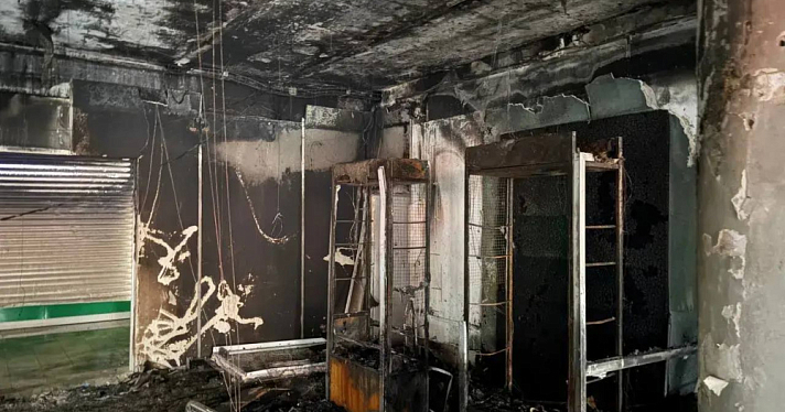 В Ярославле горел магазин