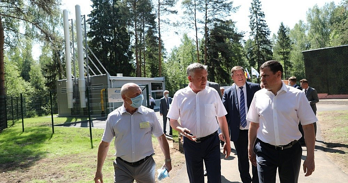 В детском лагере имени Горького губернатором открыта подача газа