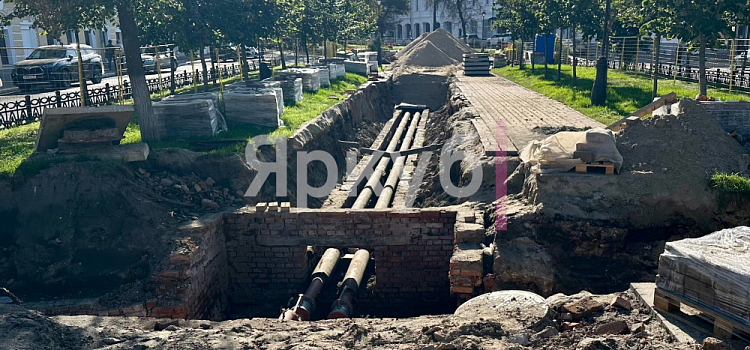 В центре Ярославля перекопали бульвар