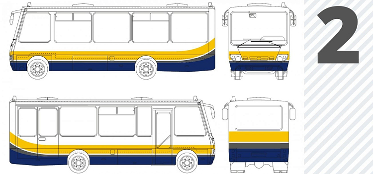 Ярославцам предложили выбрать вариант оформления областных автобусов_162894