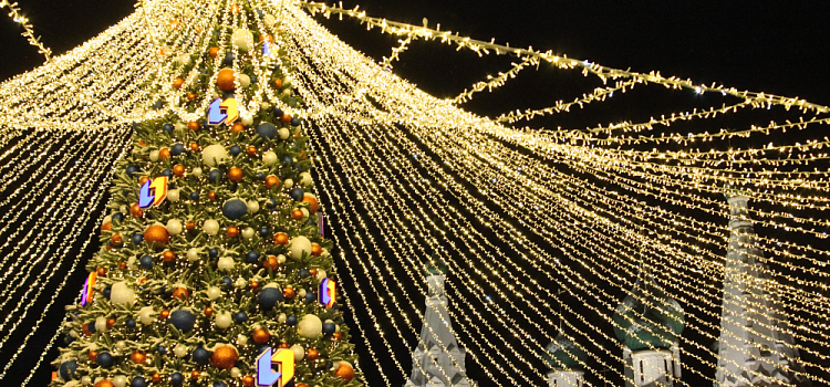 Для настроения и безопасности: ярославцам рассказали, зачем в городе весной стоят новогодние ёлки