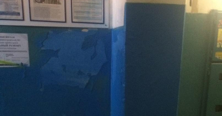 Вандал, изрисовавший стены подъезда в Заволжском районе, вернулся и все закрасил