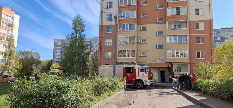Два человека пострадали при пожаре в высотке в Дзержинском районе Ярославля_304573