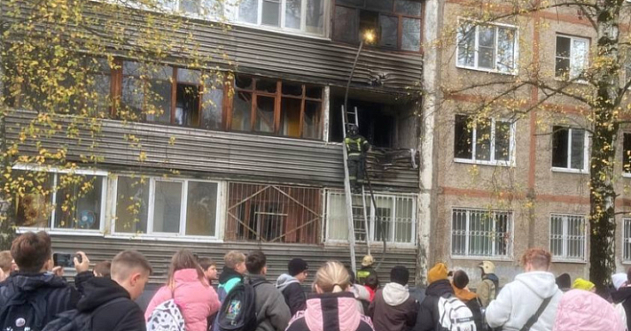 В Дзержинском районе Ярославля горела квартира