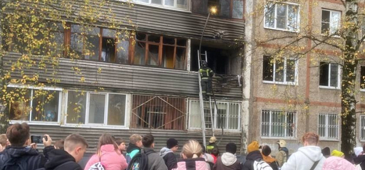В Дзержинском районе Ярославля горела квартира