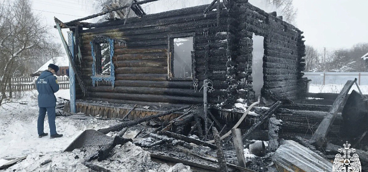 В Ярославской области пожар унёс жизнь пожилой женщины_310990