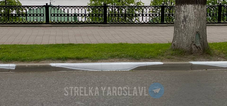 «Это какой-то вандализм!»: ярославцы возмущены покраской бордюров в центре города_240774