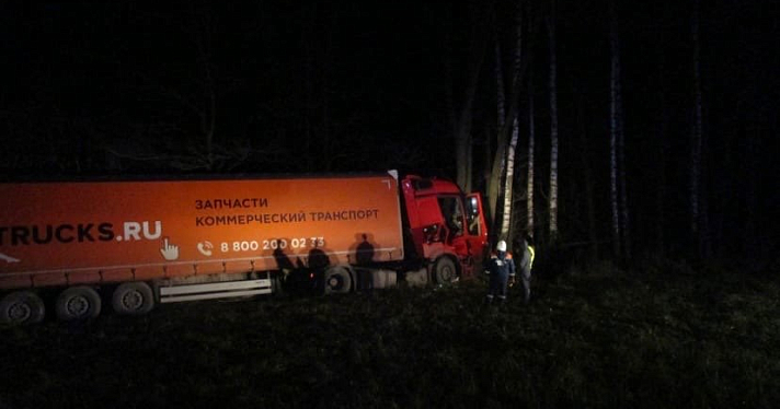 В Ярославской области водитель фуры врезался в дерево