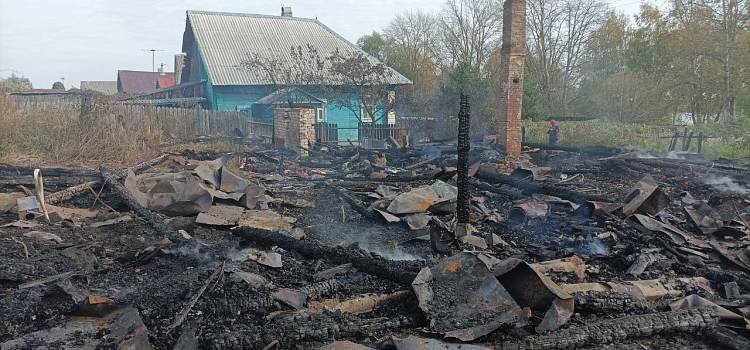 В Ярославской области сгорели три дома и автомобиль_252898