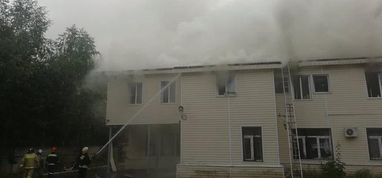 В Ярославле горело здание УМВД. Видео
