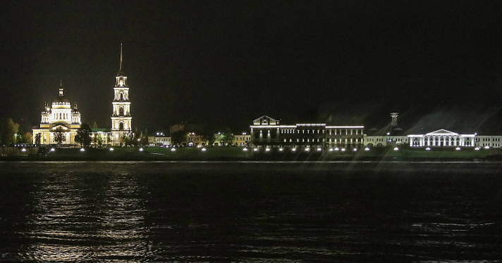 В Рыбинске на пяти зданиях появится новая подсветка