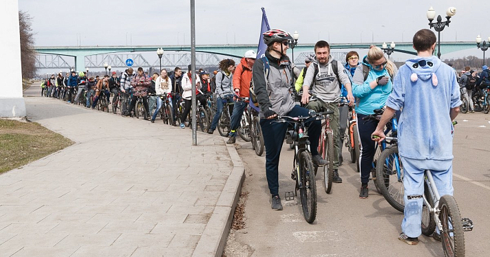 Фото (и видео) дня. Ярославские велосипедисты открыли летний сезон 32-километровым пробегом_157627
