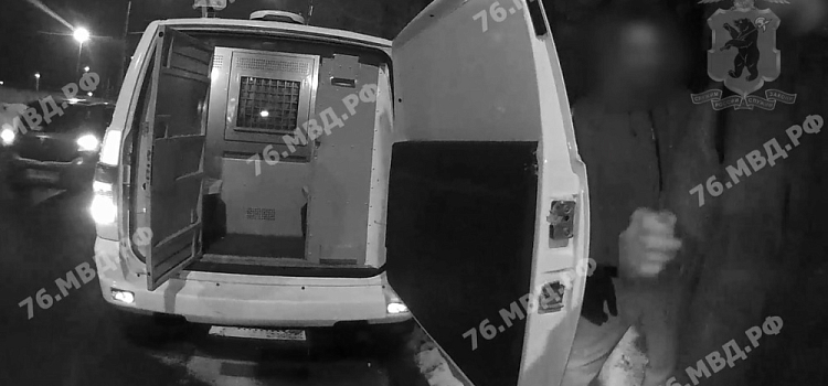 Ярославские полицейские поймали с поличным молодых художников, разрисовывавших стену здания в центре города