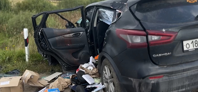 Nissan влетел в КамАЗ: в Ярославской области в ДТП погибли подросток и мужчина, женщина пострадала