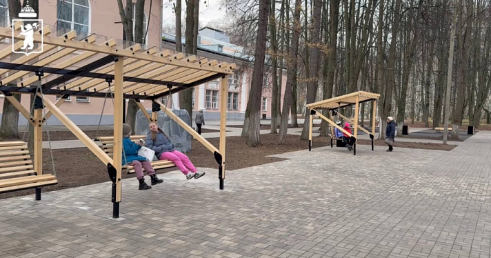 В Ярославле завершили благоустройство заволжского сквера