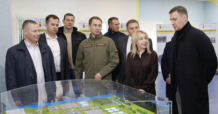  Михаил Евраев и Дмитрий Патрушев проинспектировали очистные сооружения в Ярославской области